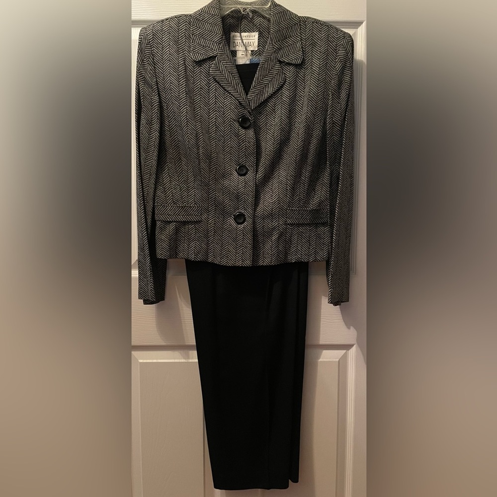 DaniMax 2pc black pants jacket separates misses 14 excellent